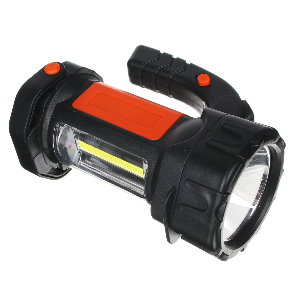 Фонарь прожектор тм ЕРМАК, 1LED+1COB, 2400мАч, Type-C,Power Bank, 91х137х175мм, пластик,красный свет, арт.№ 223-005