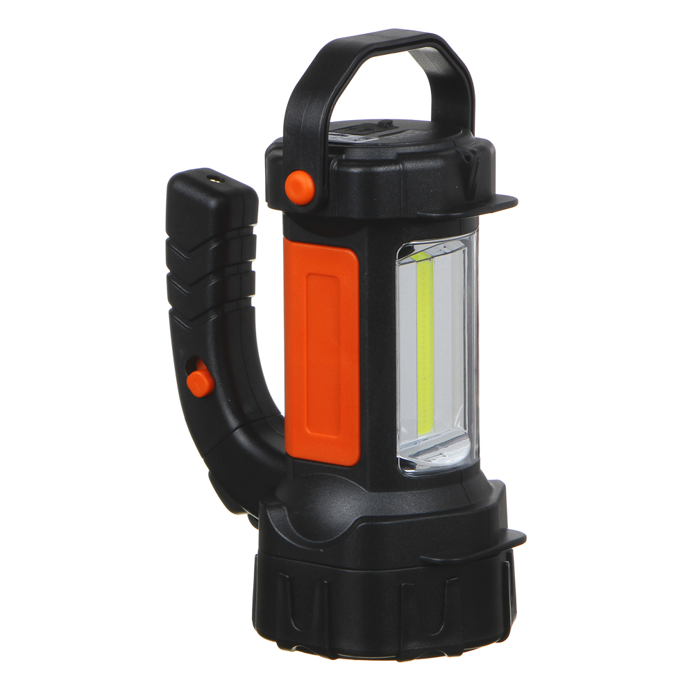 Фонарь прожектор тм ЕРМАК, 1LED+1COB, 2400мАч, Type-C,Power Bank, 91х137х175мм, пластик,красный свет, арт.№ 223-005