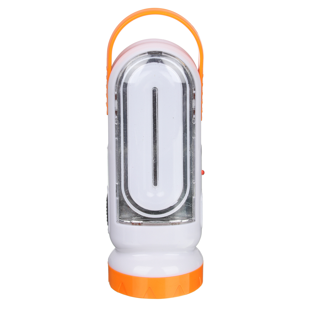 Фонарь 2-в-1 тм ЕРМАК, аккумуляторный, 17+0,5Вт LED, шнур 220В, солнечн.батарея, пластик, 14,5x5,5см, арт.№ 198-094