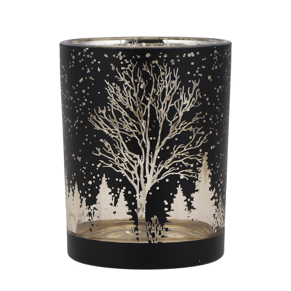 BY COLLECTION Black Line Подсвечник, 10х12,5см, стекло, арт.№ 820-864