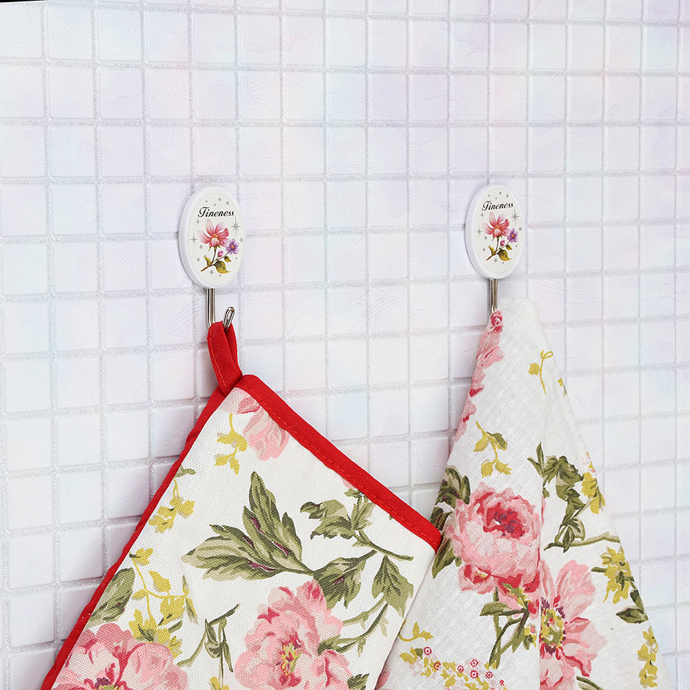 VETTA Крючки самоклеящиеся на блистере, 3шт, пластик, металл, 3 дизайна, WF-217, арт.№ 440-133