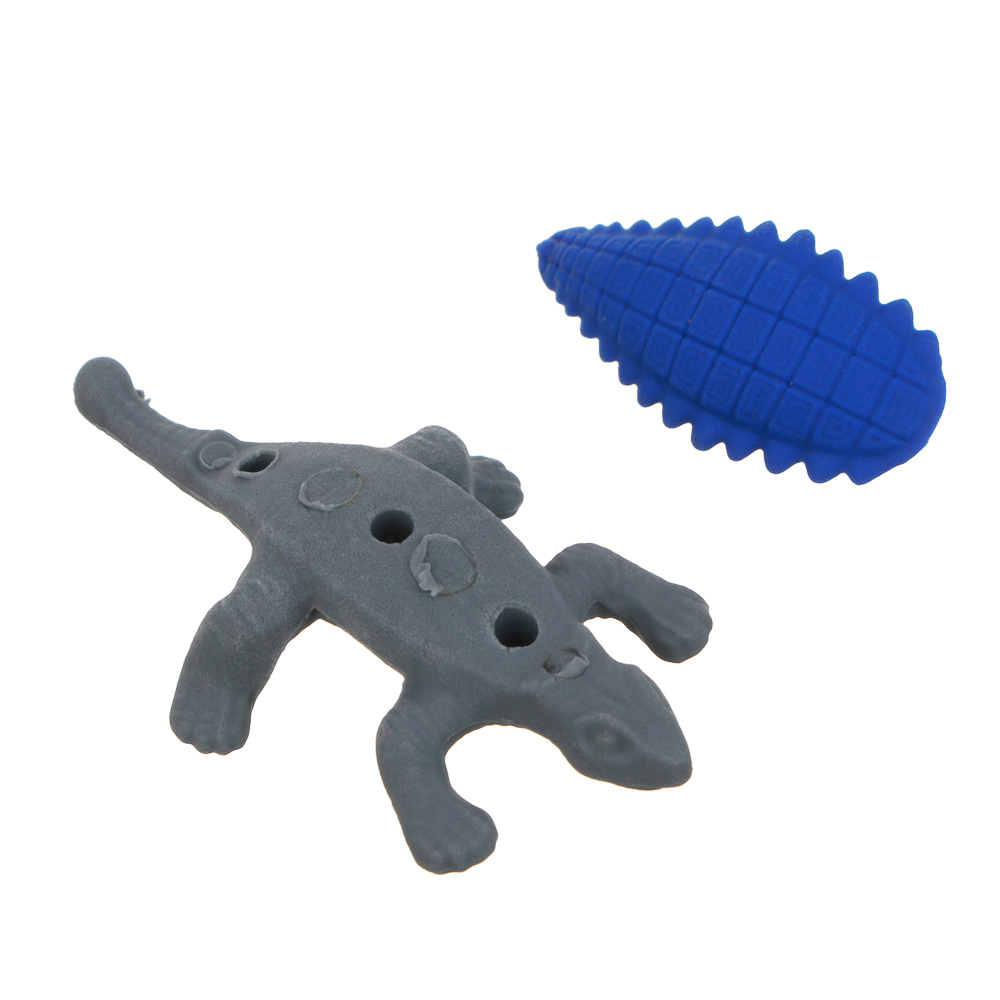 Ластик в форме динозавра, 2,7-3,4х6х1,4-2,1см, 4 дизайна, ТПР, арт.№ 607-060