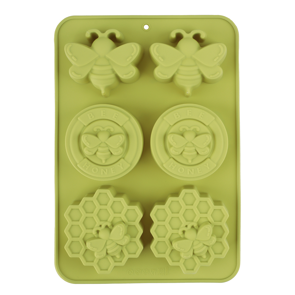 VETTA Форма силиконовая 6 ячеек, 25,5x17,5x3,0см "Медовая", арт.№ 856-212