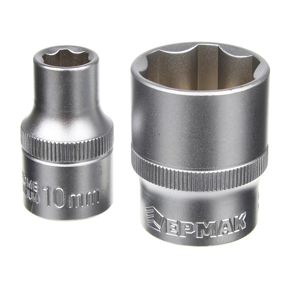 ЕРМАК Набор профессионального инструмента, 12 предм., 1/2" (головки, удлинитель и трещотка), арт.№ 736-161