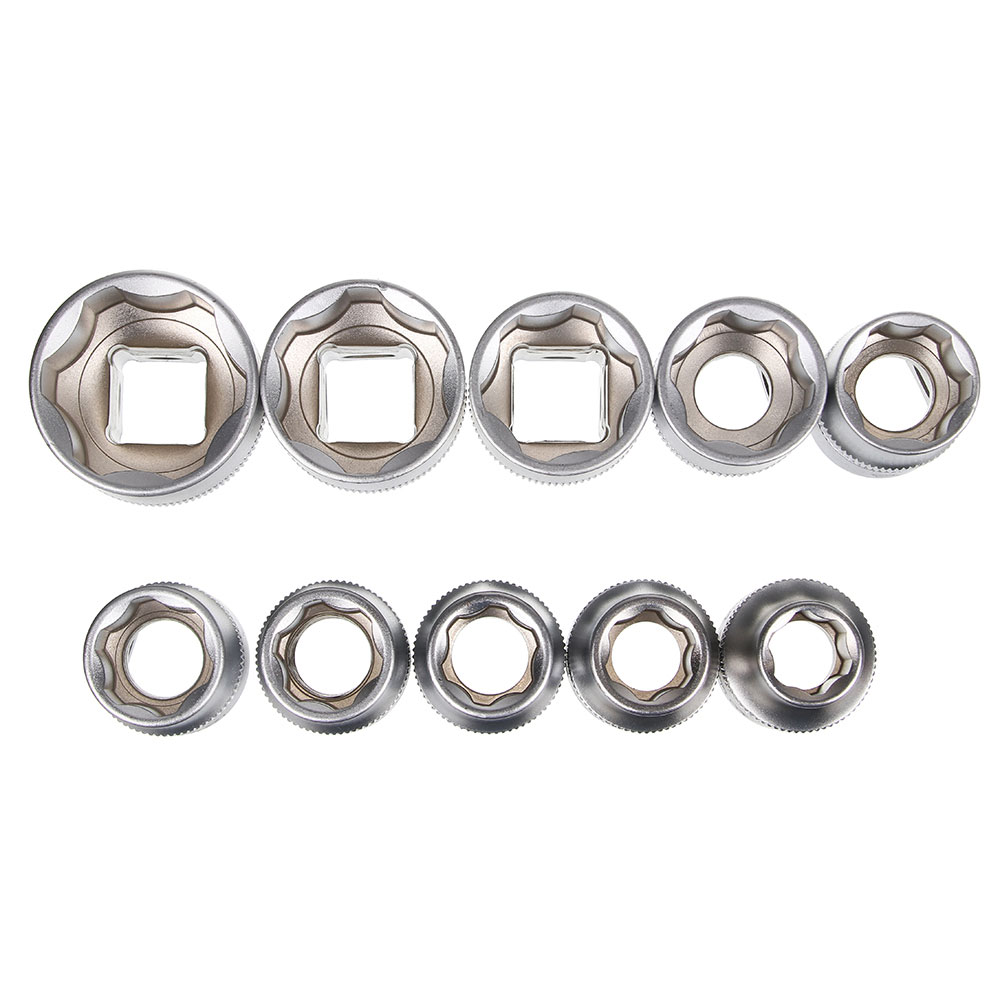 ЕРМАК Набор профессионального инструмента, 12 предм., 1/2" (головки, удлинитель и трещотка), арт.№ 736-161