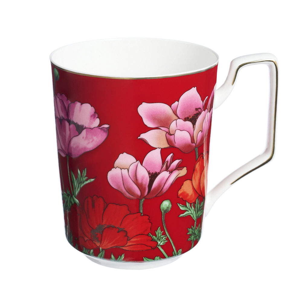 BY COLLECTION Карибы коралл Кружка 450мл, костяной фарфор, арт.№ 802-019