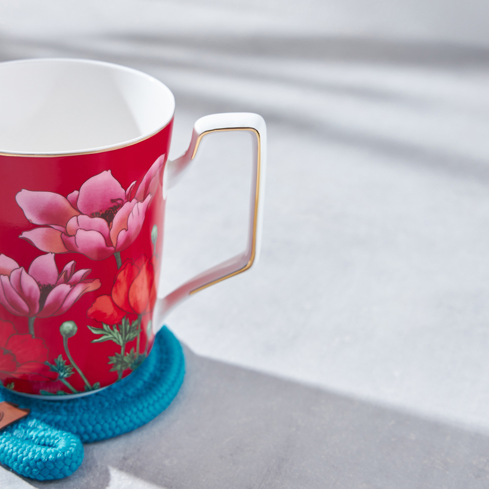 BY COLLECTION Карибы коралл Кружка 450мл, костяной фарфор, арт.№ 802-019