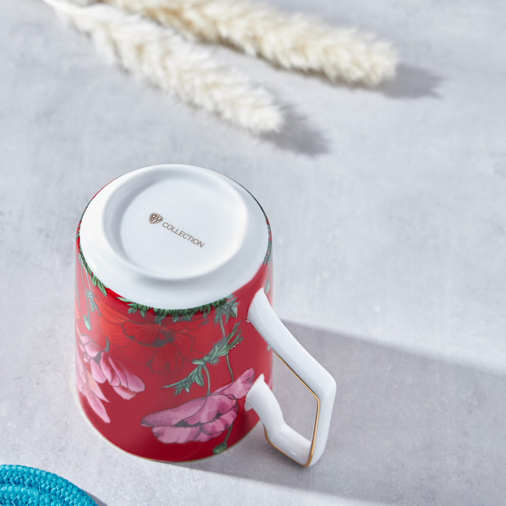 BY COLLECTION Карибы коралл Кружка 450мл, костяной фарфор, арт.№ 802-019