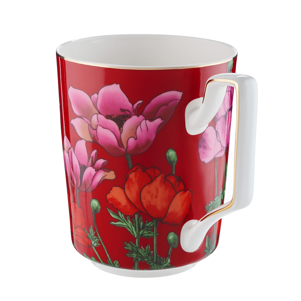 BY COLLECTION Карибы коралл Кружка 450мл, костяной фарфор, арт.№ 802-019