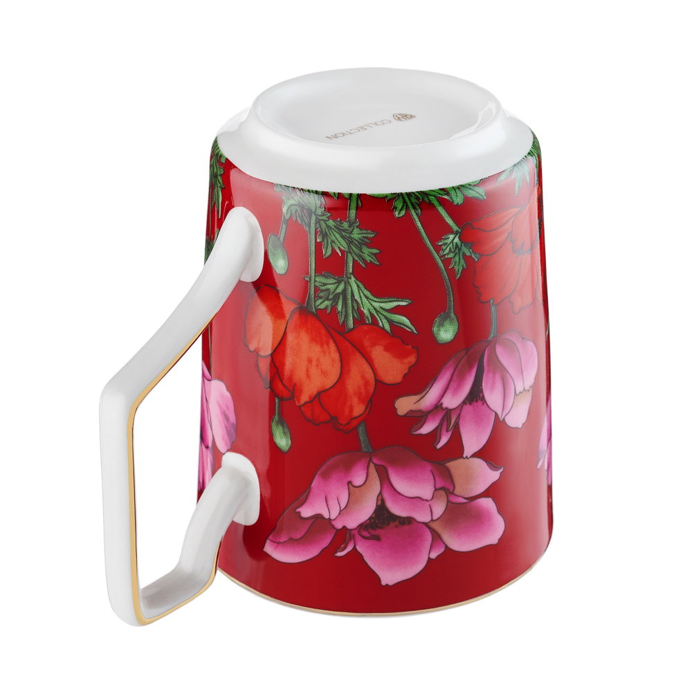 BY COLLECTION Карибы коралл Кружка 450мл, костяной фарфор, арт.№ 802-019