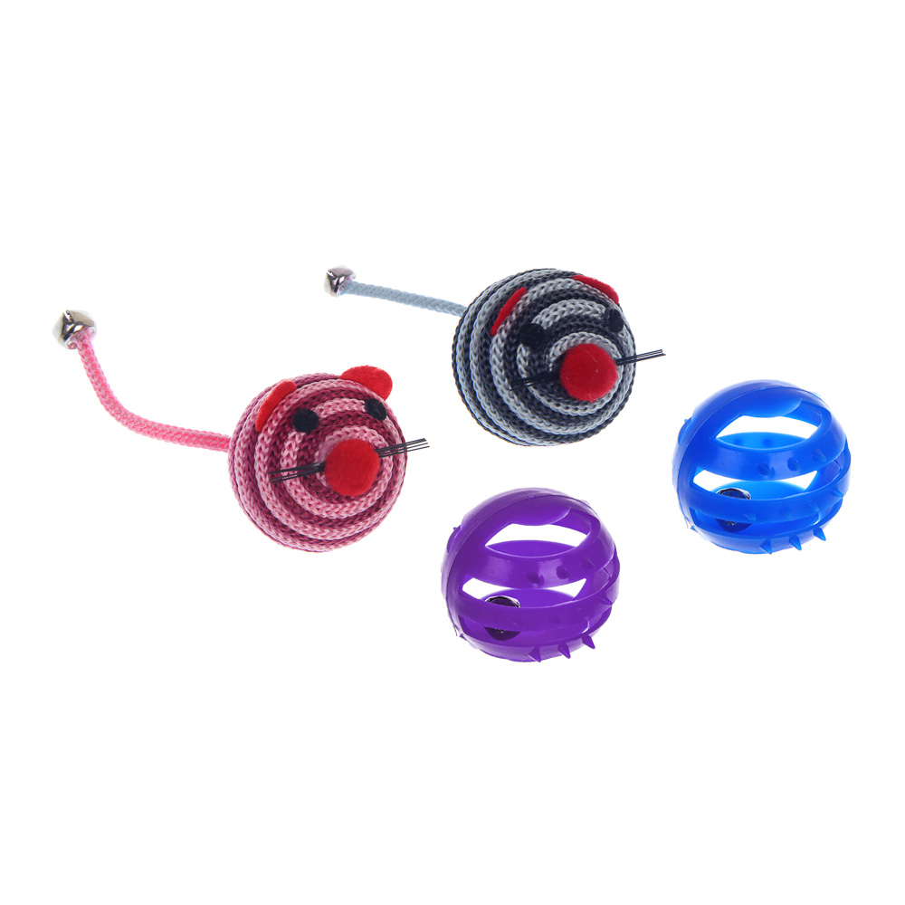VETTA Игрушка для домашних животных, набор 4 шт, нейлон, пластмасса, арт.№ 273-199