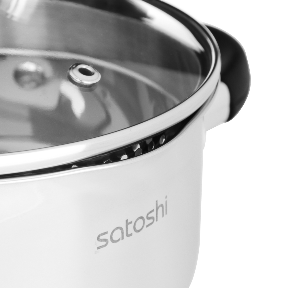 SATOSHI Арбон Кастрюля 20х11,5см, 3,4л, со стекл. крышкой, индукция, арт.№ 822-287