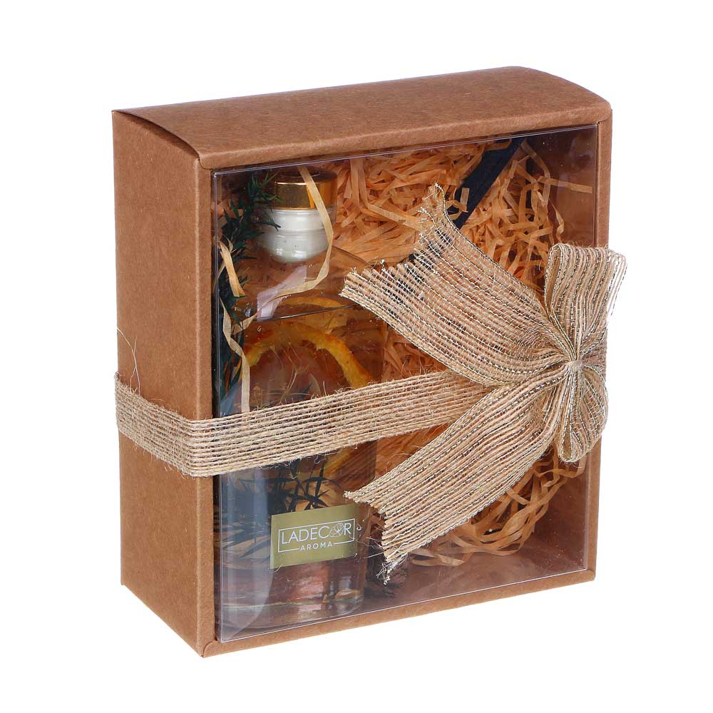LADECOR Аромадиффузор, с палочками и декором, 160мл, 4 аромата, арт 4, арт.№ 425-185