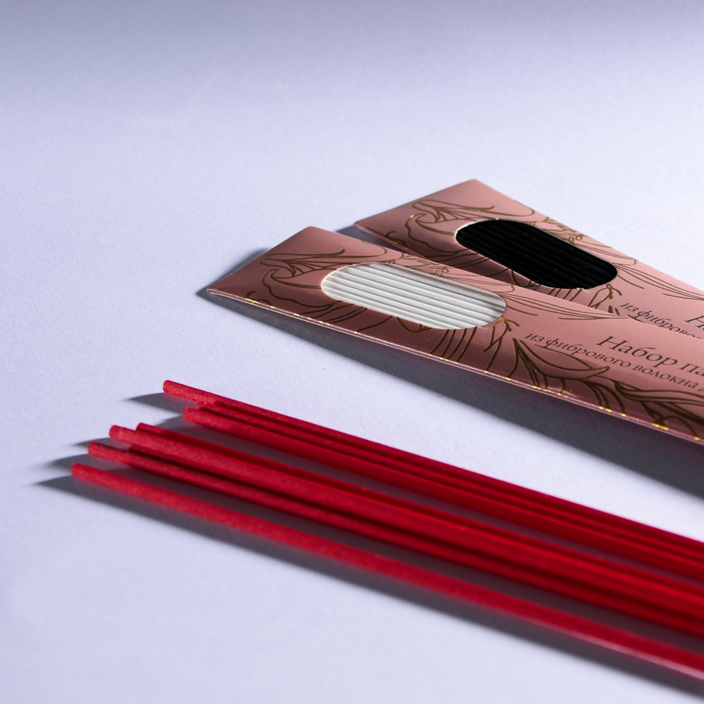 LADECOR Набор палочек из фибрового волокна для диффузоров, 10 шт, 20см, 6 цветов, арт.№ 425-184