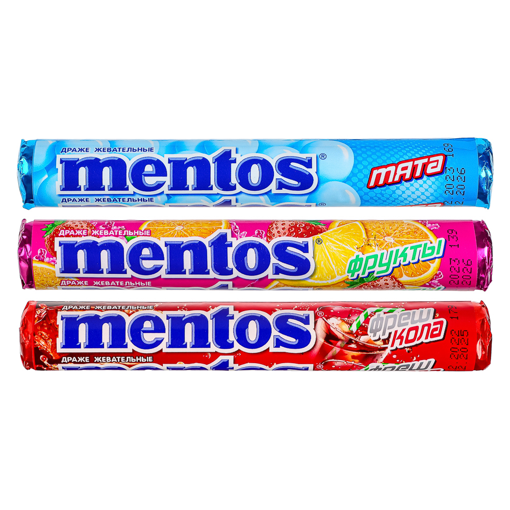 Драже Ментос 37г, в  ассортименте, арт.№ 318-085