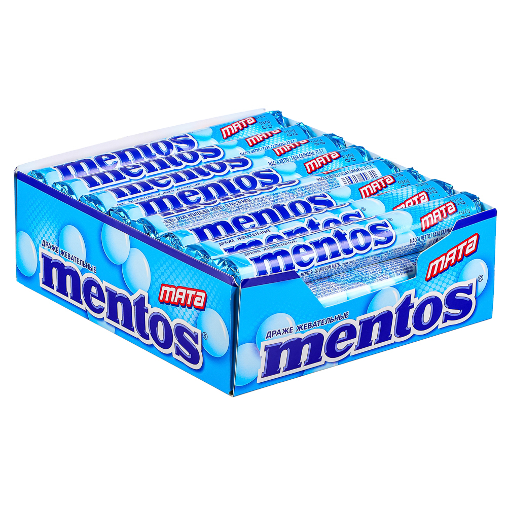 Драже Ментос 37г, в  ассортименте, арт.№ 318-085