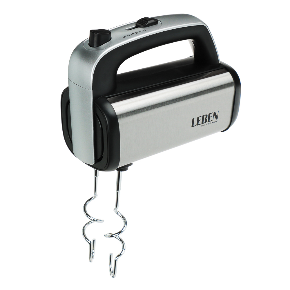 LEBEN Миксер электрический 300 Вт, 5 скоростей, корпус металл, арт.№ 269-038