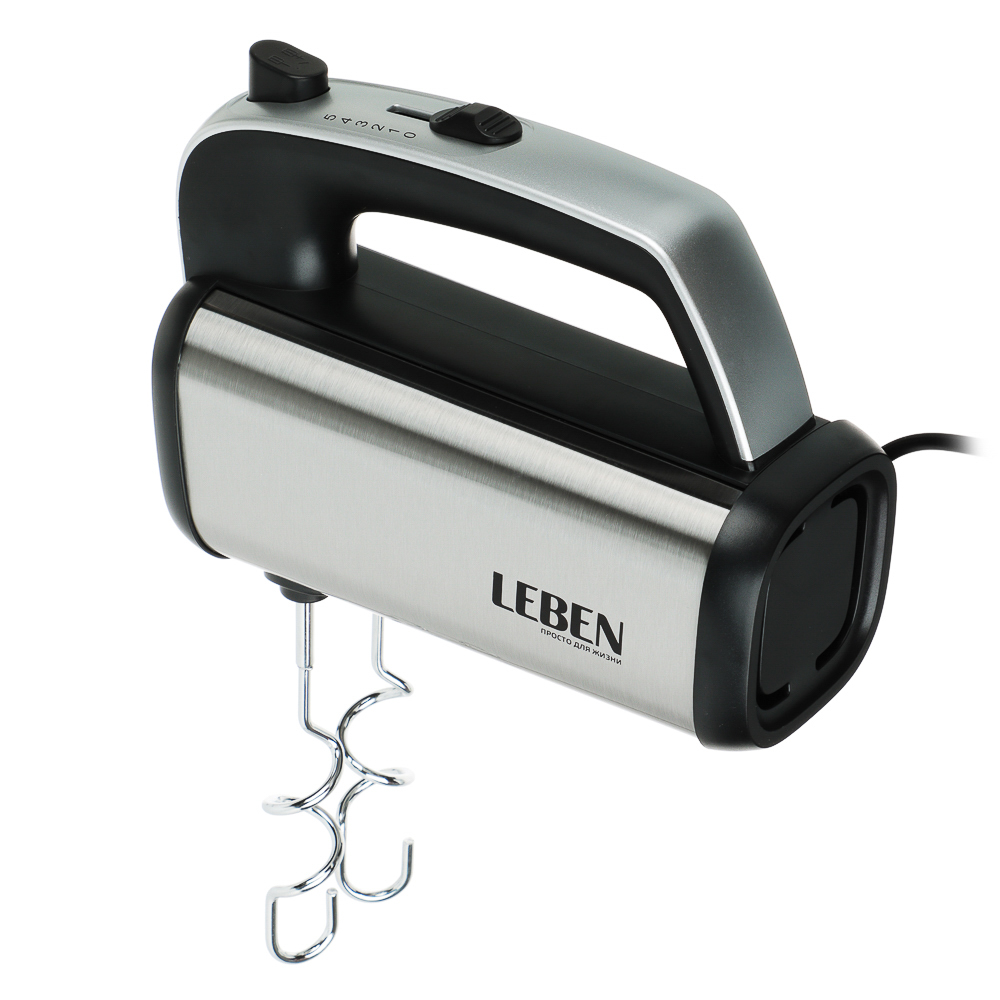 LEBEN Миксер электрический 300 Вт, 5 скоростей, корпус металл, арт.№ 269-038