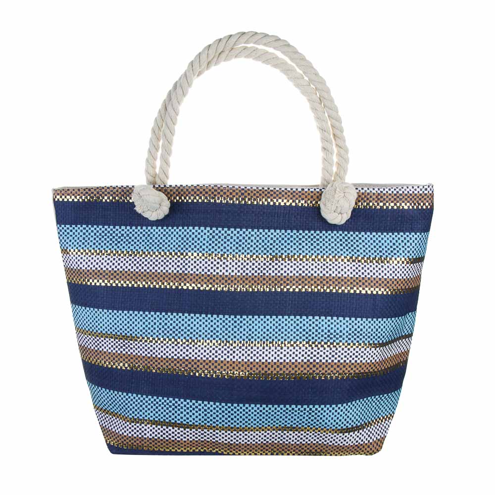 ЮL Корсика Сумка пляжная с ручками-канатами, полиэстер, 49Х33Х14см, 3 цвета, СЗВЛ25-01, арт.№ 337-206