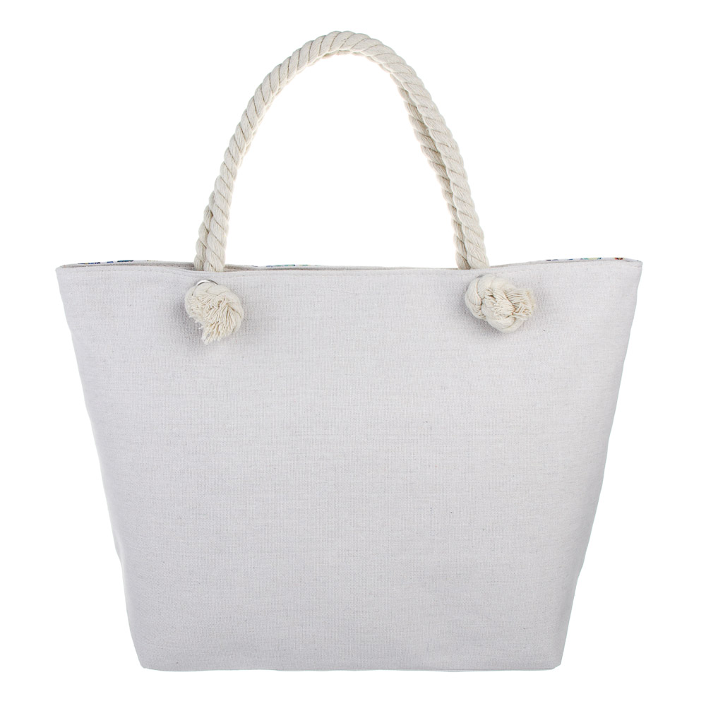 ЮL Майолика Сумка пляжная с ручками-канатами, полиэстер, 49х33х14 см, 4 цвета, СЗВЛ25-02, арт.№ 337-207