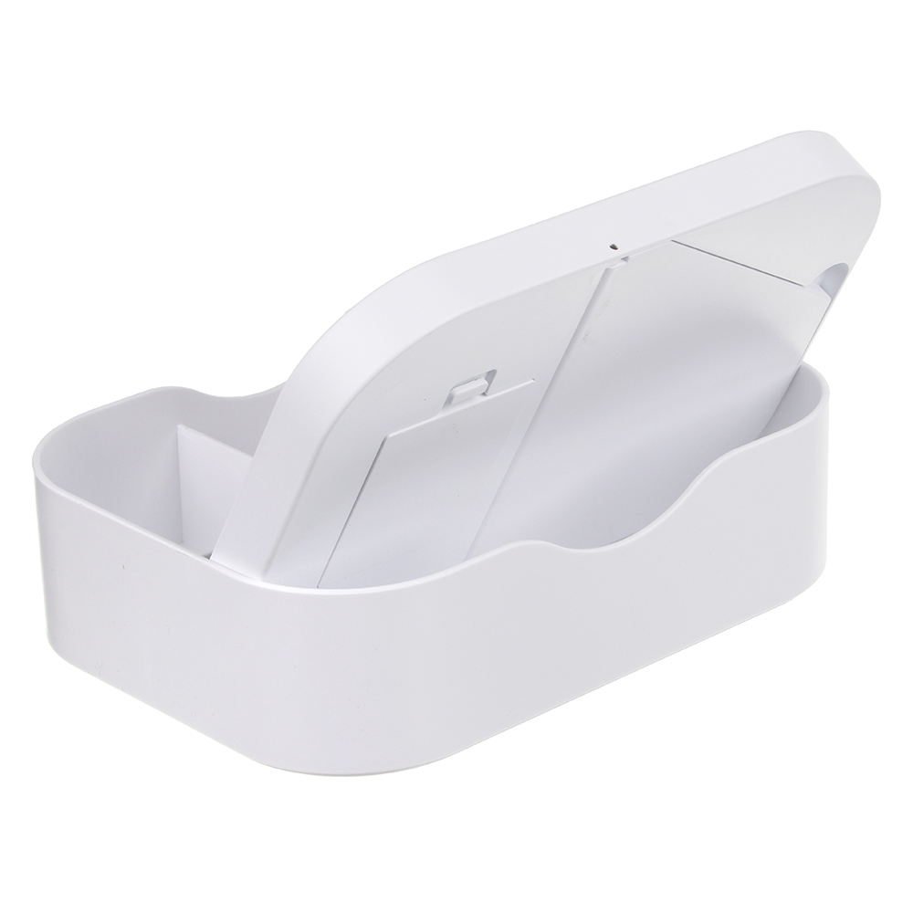 ЮНИLOOK Зеркало настольное с LED-подсветкой, 4хААА, USB-провод, пластик, стекло, 18,5х13,8х5см, 2 цв, арт.№ 347-091