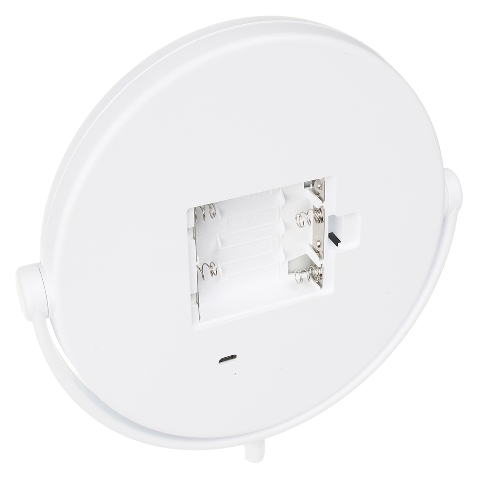 ЮНИLOOK Зеркало настольное с LED-подсветкой, 4хААА, USB-провод, пластик, стекло, 32х17см, 2 цвета, арт.№ 347-092