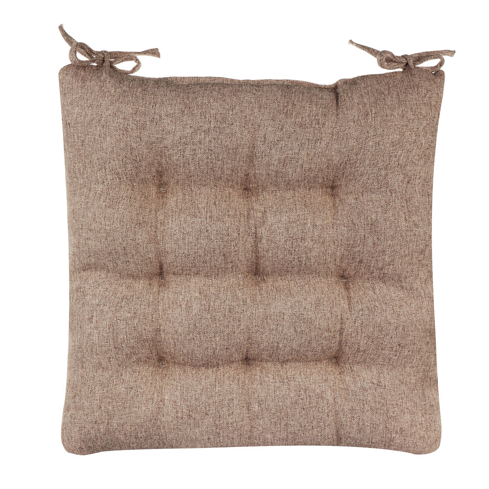 PROVANCE Подушка на стул "Текстура", полиэстер, 38x38см, бежевый, арт.№ 482-624