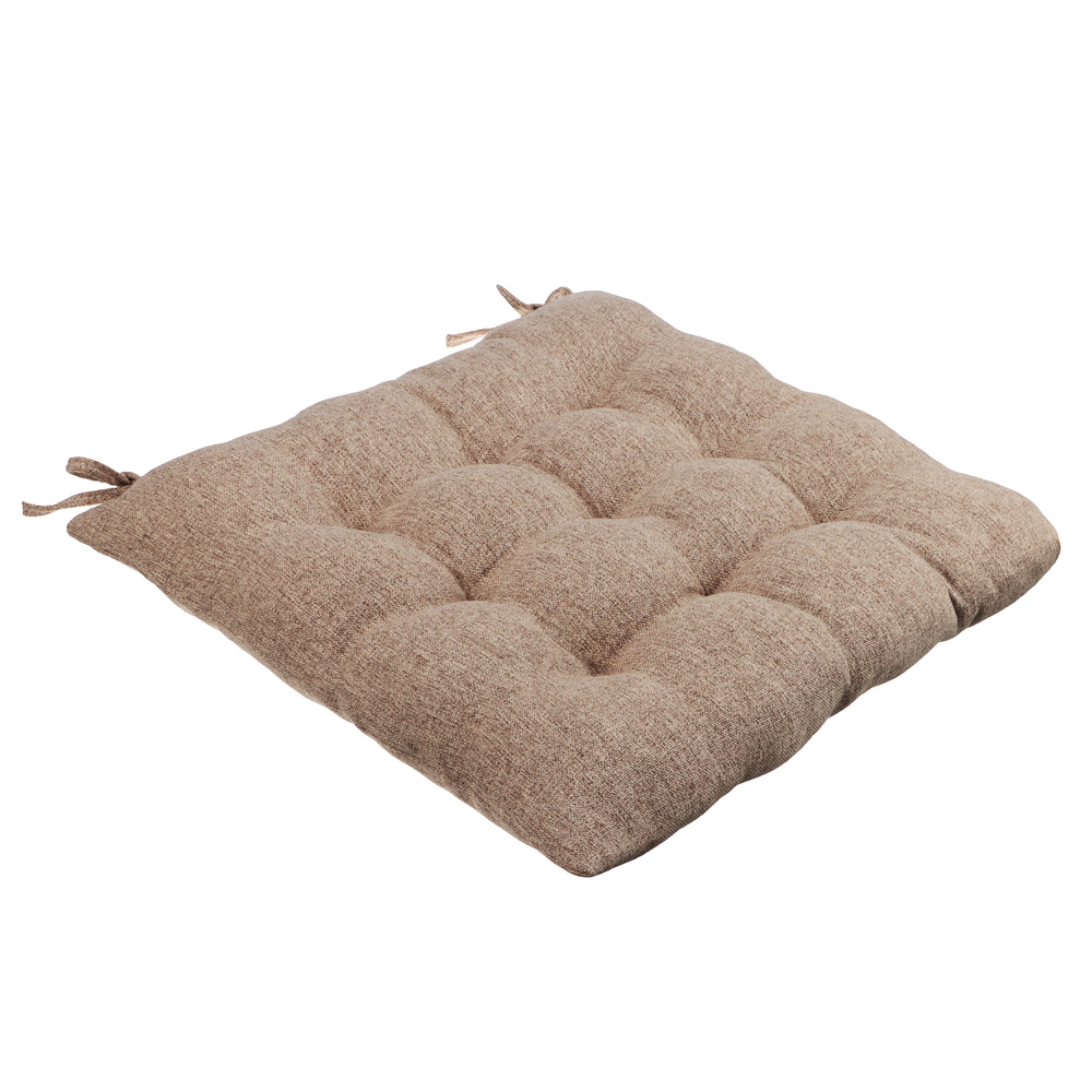 PROVANCE Подушка на стул "Текстура", полиэстер, 38x38см, бежевый, арт.№ 482-624