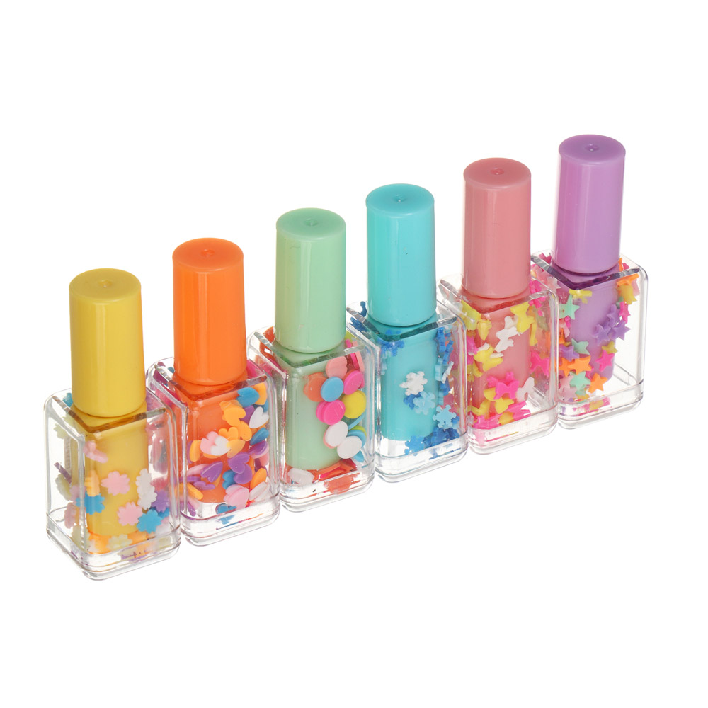 Маркер-выделитель в форме лака для ногтей, 6 цветов, арт.№ 532-132