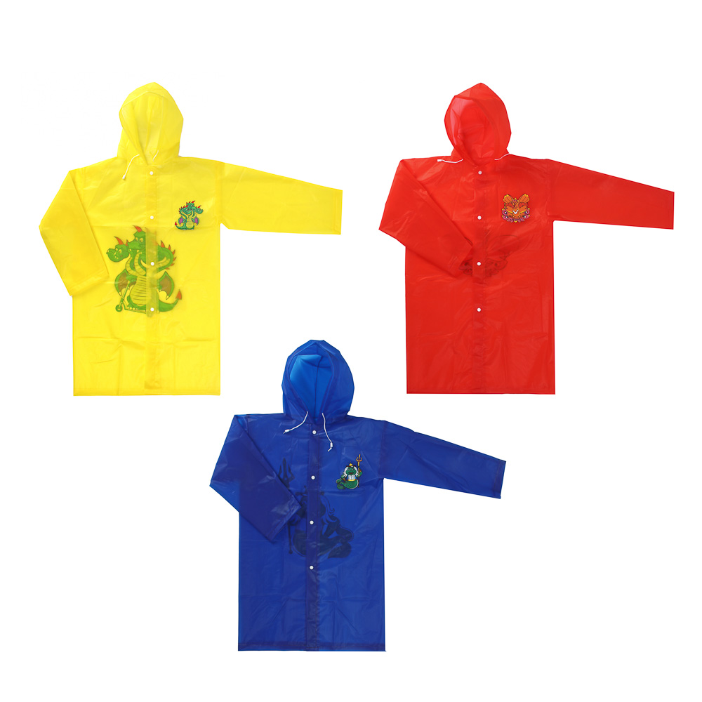 BY Дождевик детский "Герои сказок" 83x54см, EVA 100мкм, 3 цвета, арт.№ 188-103