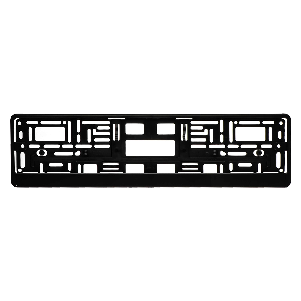 ЕРМАК Рамка номерного знака, пластик, 53,6x13,1см, черная, арт.№ 776-049