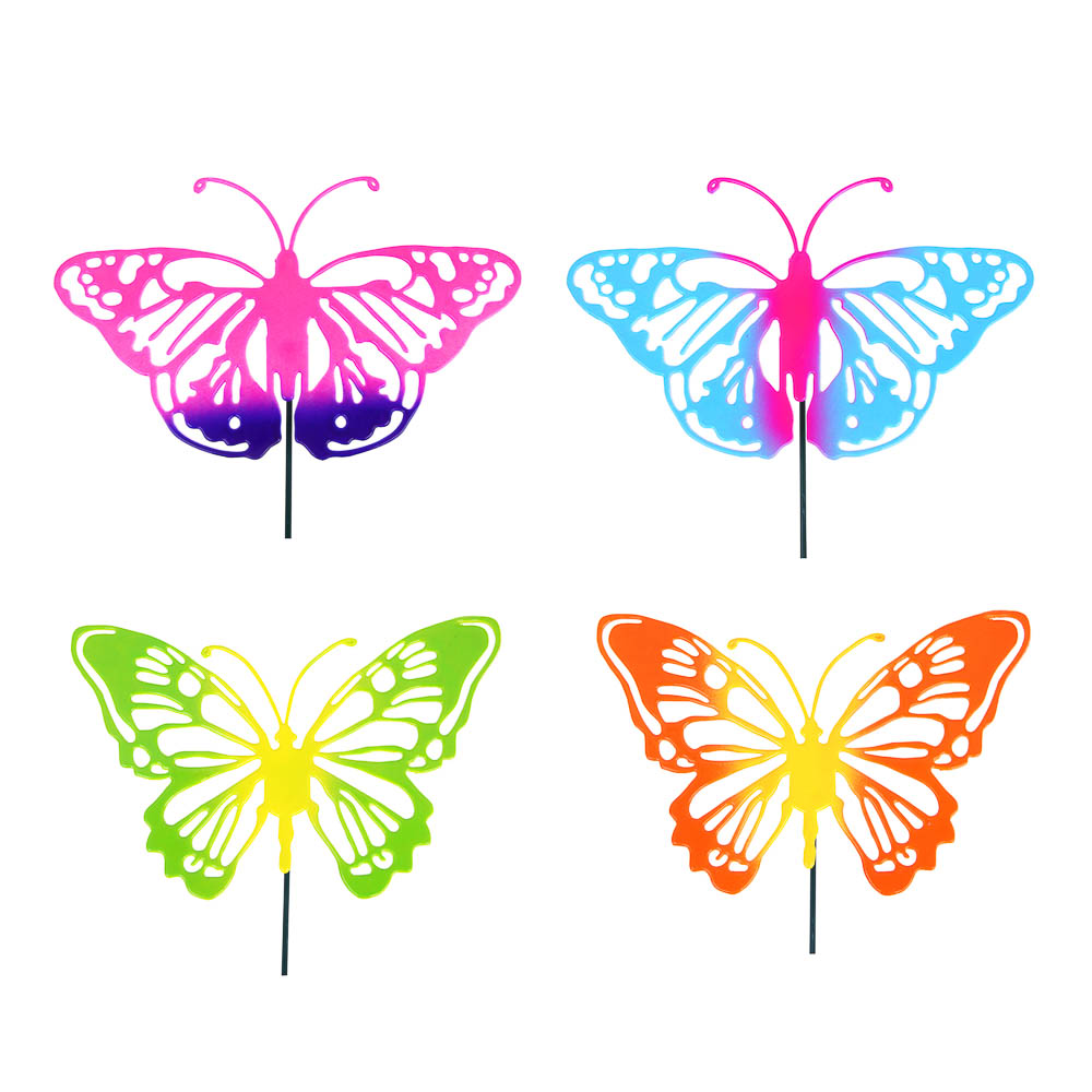 INBLOOM Фигурка на стержне Бабочка 60см, металл, пластик, арт.№ 153-177