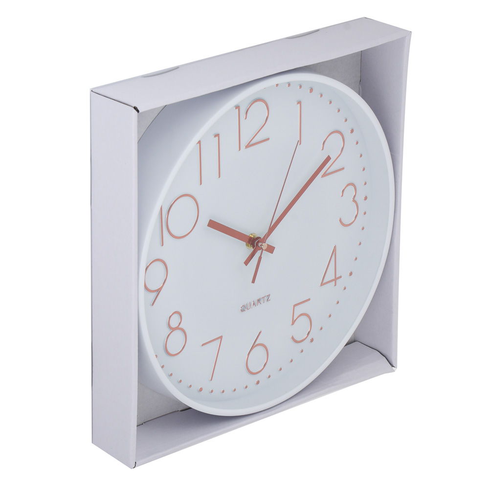 LADECOR CHRONO Часы настенные круглые, пластик, d30 см, 1xAA, арт.06-15, арт.№ 581-272