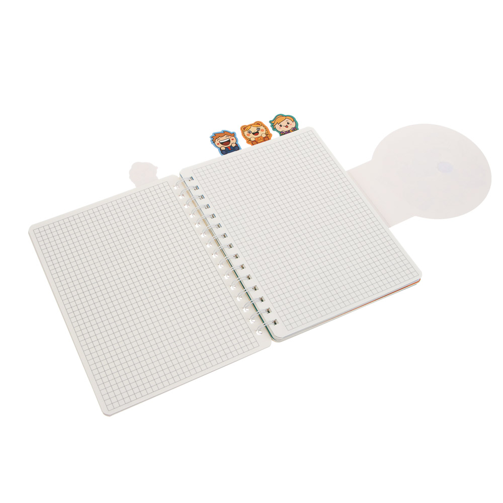 Записная книжка фигур. на спирали А5, BY Русские Супергерои "Яркий День", клапан на липучке,обл.350г, арт.№ 801-112