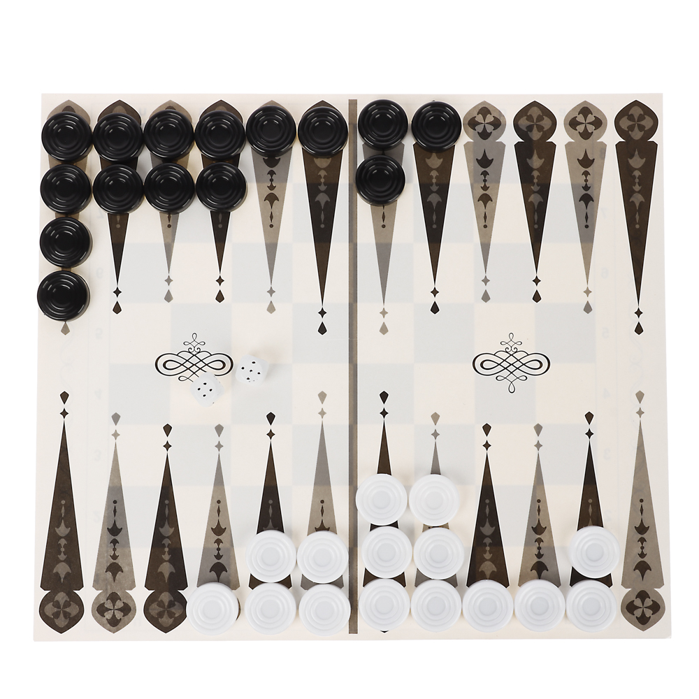 Шахматы, Шашки + Нарды "Бум Цена", арт.№ 539-105