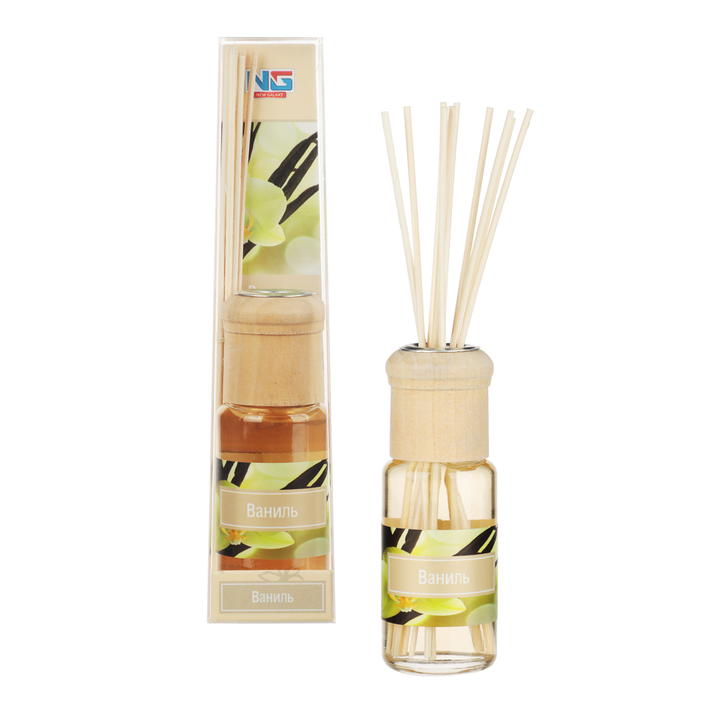 NEW GALAXY Ароматизатор диффузор с палочками, 35мл, Ваниль, арт.№ 778-001