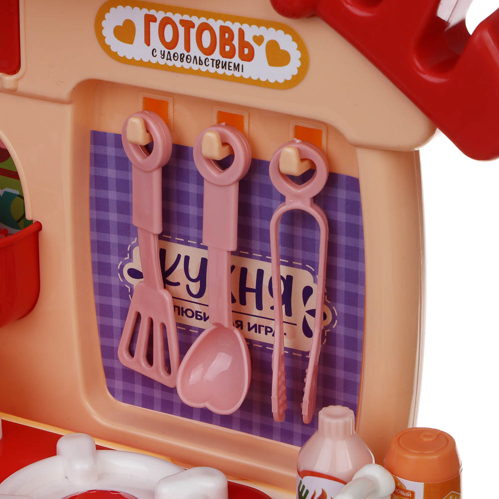 ИГРОЛЕНД Игровой набор Кухня сборная в виде домика, PP, картон, 33х6х26 см, 2 цвета, арт.№ 294-218