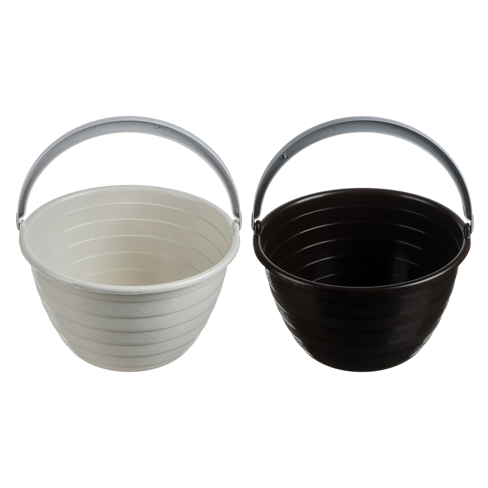 Ведро пластмассовое 5л, "Лукошко", Р1004, арт.№ 407-028