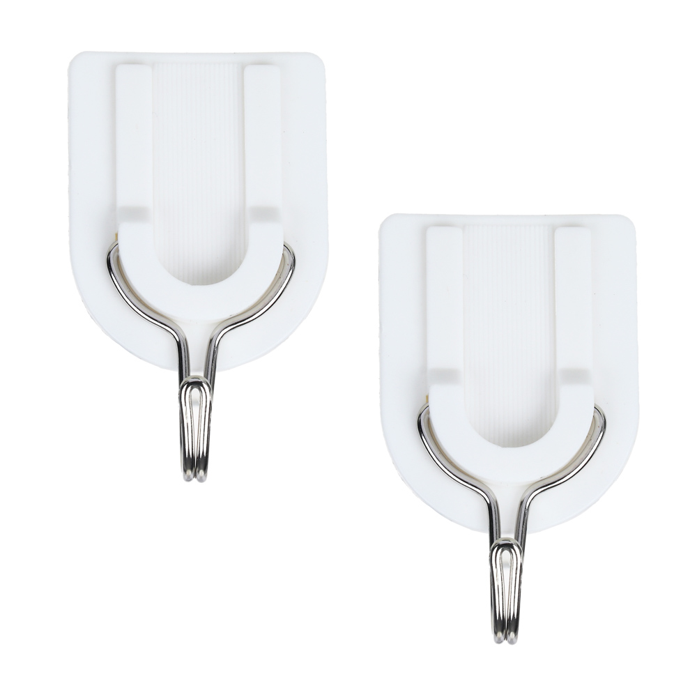 Крючки самоклеящиеся тм VETTA, пластик, 2шт, арт.№ 440-120