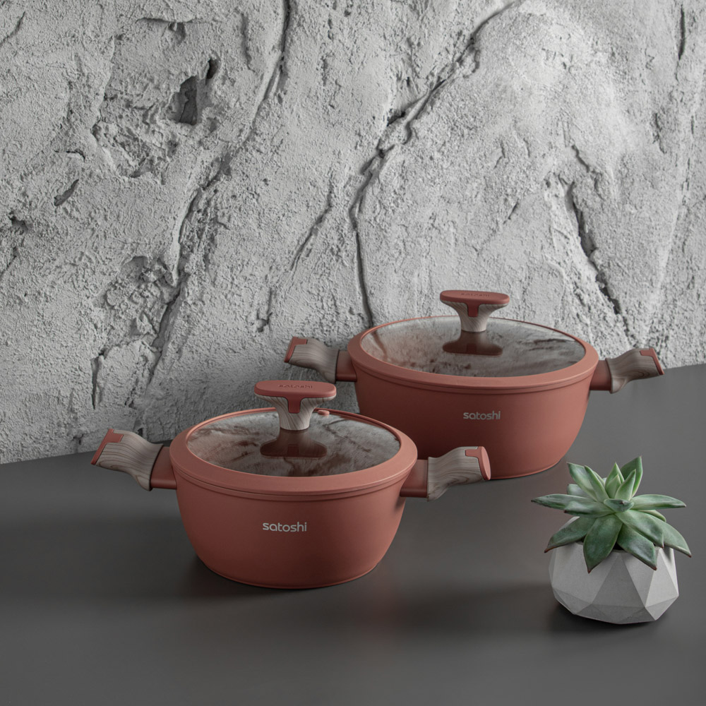 SATOSHI Комбелло Кастрюля 3,8л, d24х10см, антипригарное покрытие, индукция, арт.№ 846-018