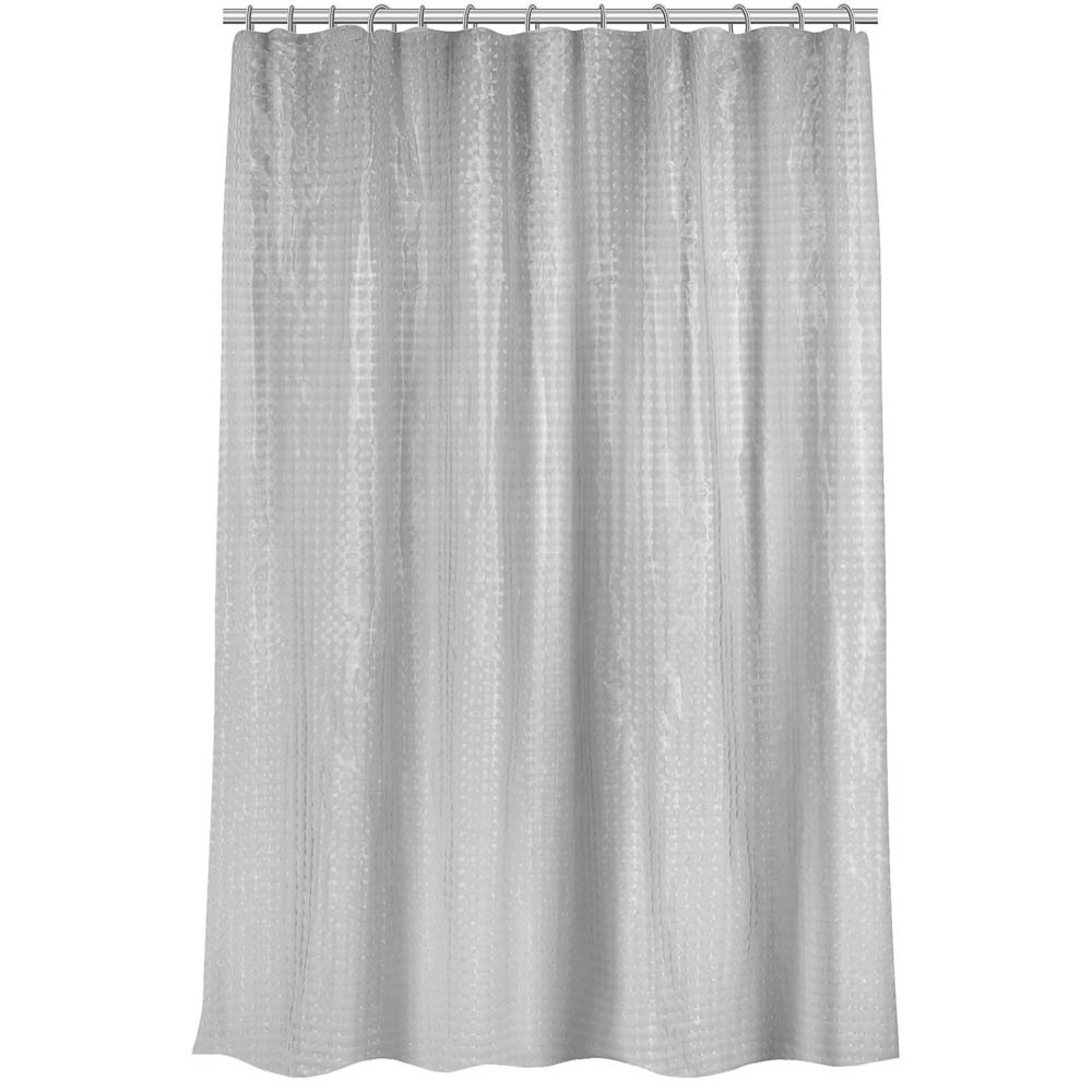 Штора для ванной 3D геометрия 180х180см (12 колец), ПЕВА, ромбики, арт.№ 461-676