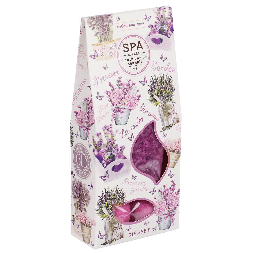 Соль для ванн Прованский сад: ароматизированная, 80гх2шт + шипучая, 40гх2шт, арт.№ 953-083