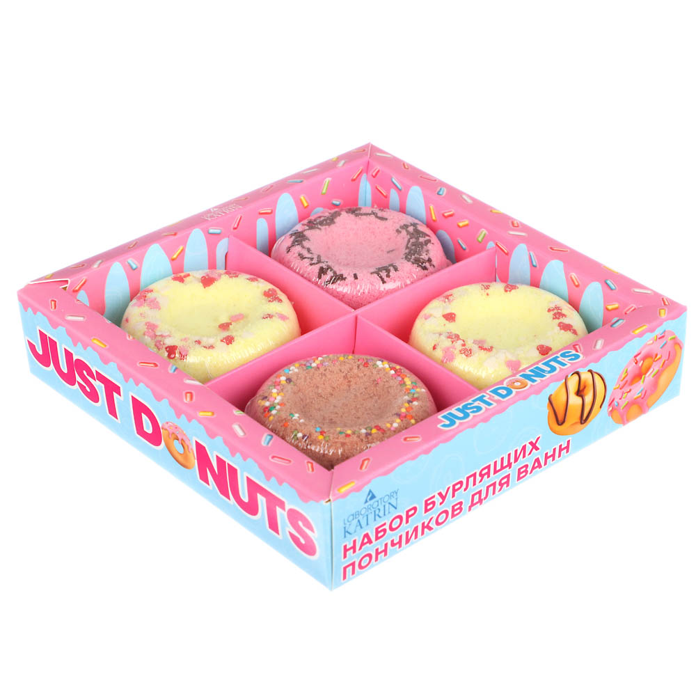 Набор шипучей соли "Just donats", к/к, 4х60 г, арт.№ 953-013
