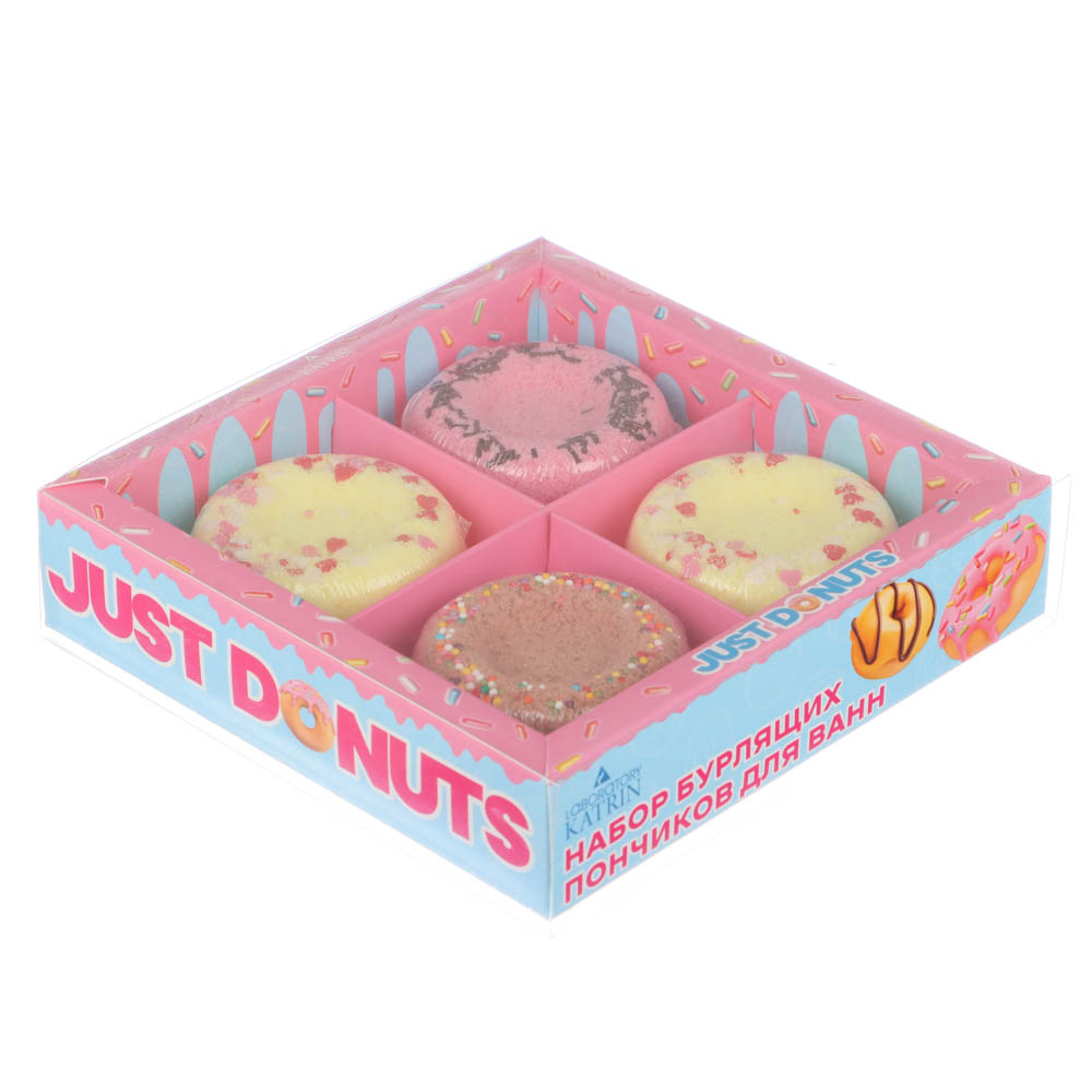 Набор шипучей соли "Just donats", к/к, 4х60 г, арт.№ 953-013