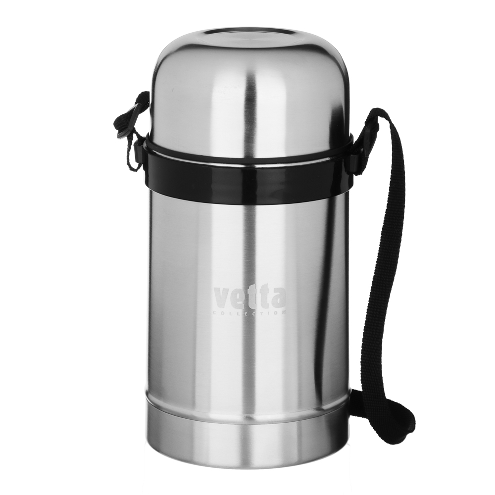 VETTA Термос металлический "Суповой" с широким горлом 0,75л серебристый, арт.№ 841-072