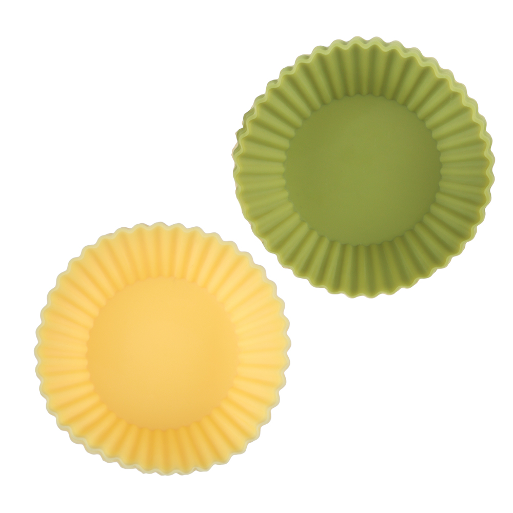 VETTA Набор форм силиконовых 16шт, 6,5x3,3см, "Кекс", 3 цвета, арт.№ 891-025