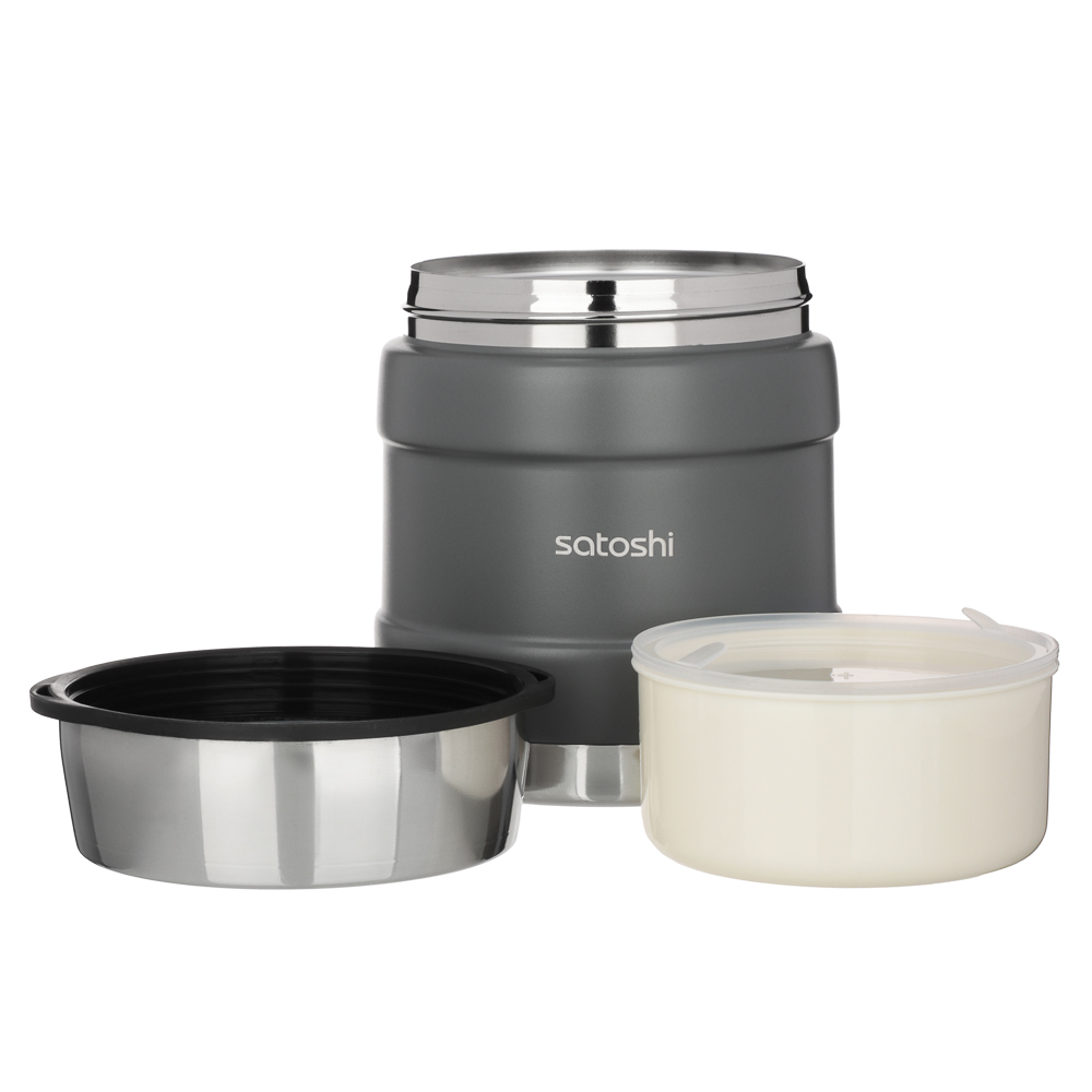 SATOSHI Торнадо Ланч-бокс 1,00л, с широкой горловиной, нержавеющая сталь, арт.№ 841-794