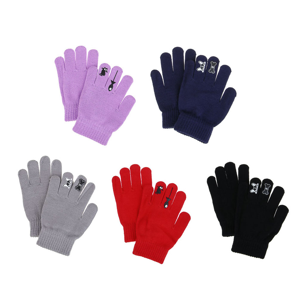 GALANTE Перчатки детские с термоаппликацией, р. 14, 2 дизайна, 5 цветов, СЗПВ24-22, арт.№ 363-381