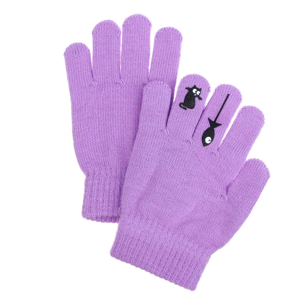 GALANTE Перчатки детские с термоаппликацией, р. 14, 2 дизайна, 5 цветов, СЗПВ24-22, арт.№ 363-381