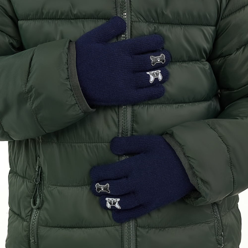 GALANTE Перчатки детские с термоаппликацией, р. 14, 2 дизайна, 5 цветов, СЗПВ24-22, арт.№ 363-381